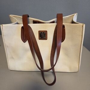 D&B Cream and Brown Tote Bag
